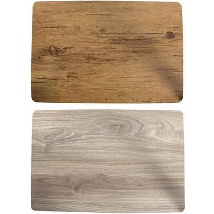 BESCHERMMAT VOOR TAFEL IMITATIEHOUT RECHTHOEKIG 32x45cm
