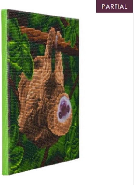 Diamond Painting Pakket Luiaard 30 x 30 cm