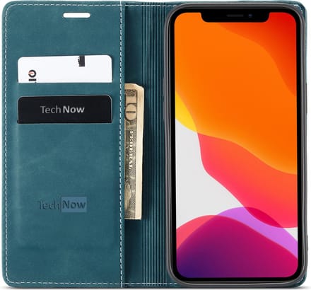 Hoesje geschikt voor iPhone 12 Mini - Book Case Leer Slimline - Blauw