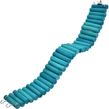 6*50CM Huisdier Hamster Papegaai Klimmen Zachte Ladder Hangbrug Vogels Speelgoed blue