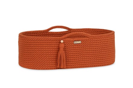 Mozesmand BOHO Handgemaakt katoen met matras - terracotta