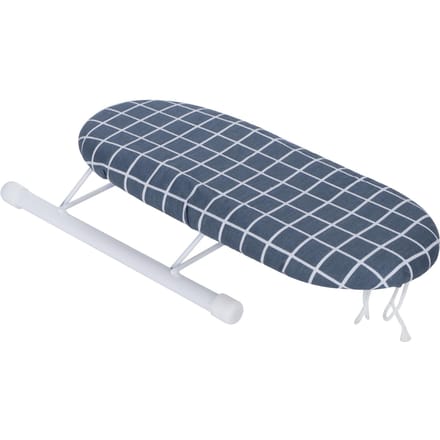 Mini Strijkplank Opvouwbaar Mouw Manchetten Kragen Strijktafel voor Huis Reizen Gebruik Dark blue plaid white