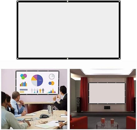 Projectiescherm Set - Opvouwbaar Doek - Home Cinema - HD Kwaliteit - 72 inch - Wit
