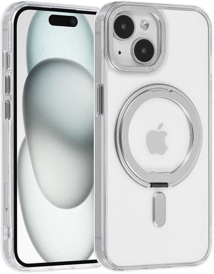 UNIQ Accessory Back Cover - Transparant voor Apple iPhone 15 - MagSafe met ringstand