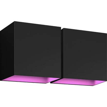 Philips Hue Resonate Downward White and Color - zwart 2-pack