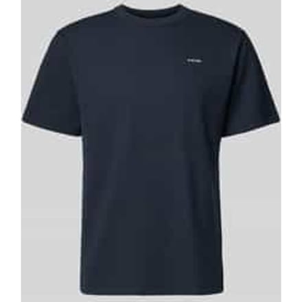 Regular fit T-shirt met structuurpatroon