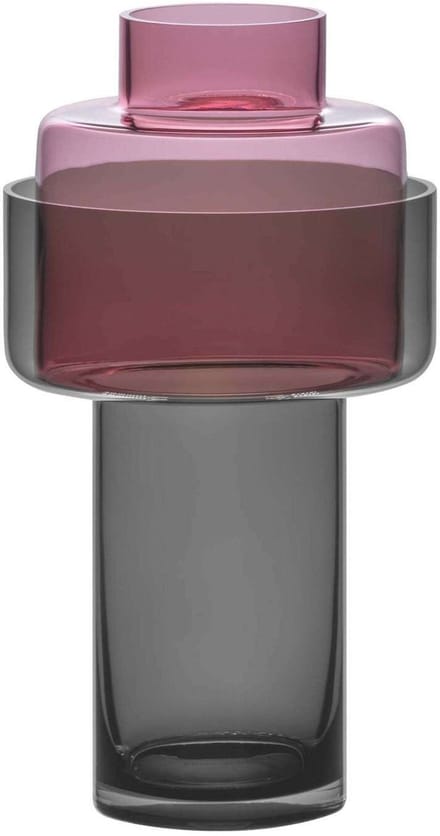Remember - Vaas Aura Purple Tweedelig 31 cm - Glas - Multicolor