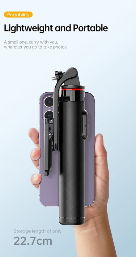 Gadgetking - Selfie Stick Tripod C13 voor Smartphone - voor iPhone 17, 17 Pro, iPhone 16 (Pro), iPhone 15 (Pro), iPhone 14 (Pro) iPhone 13 (13 Pro/13 Pro Max) iPhone 12 (12 Mini/ 12 Pro/ 12 Pro Max)