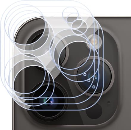 Camera Lens Screen Protector geschikt voor iPhone 15 Pro - 3x Gehard Glas Screenprotector GlassGuard
