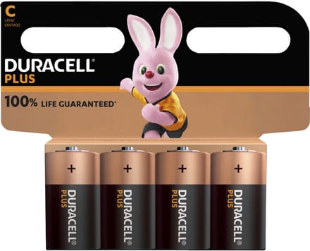 Duracell C Plus Batterij 1.5 V - Alkaline - 4 Stuks