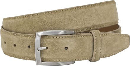 LINDENMANN leren heren riem - zand