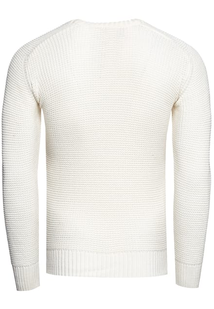Chunky Slim Fit Trui met Ronde Hals