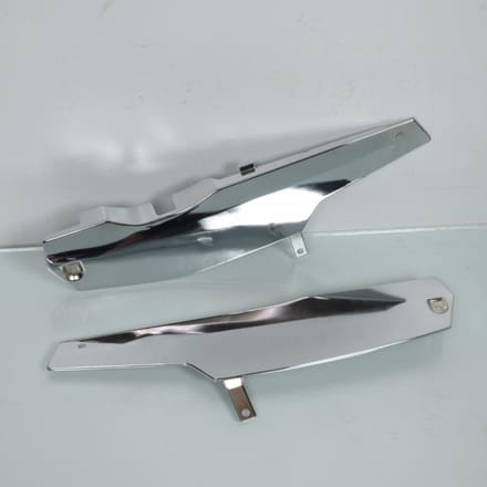 Caches latéraux RSM pour Auto MBK chrome /patte inférieur longue Neuf