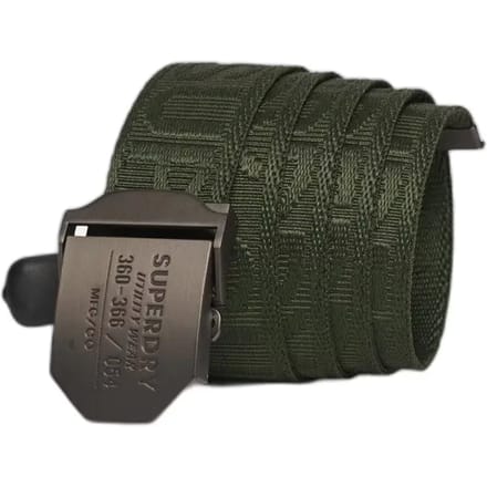 Superdry Workwear Webbing Riem Groen Man