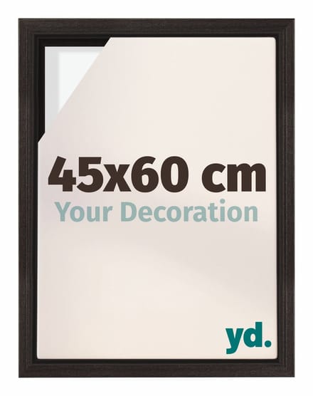 yd, Baklijst 45x60 cm Eiken Donker - Lijst voor Canvasdoek - MDF Lyon