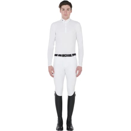 Paardrijpolo met lange mouwen Equestro