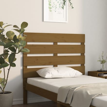 vidaXL - Hoofdbord - 100x3x80 - cm - massief - grenenhout - honingbruin