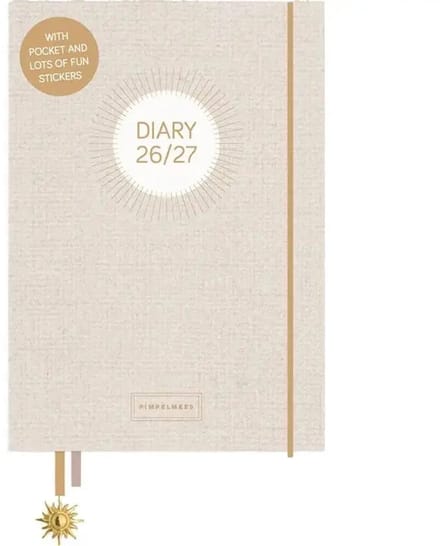 Pimpelmees A5 Schoolagenda 2026 - 2027 Luxe Warm Nude