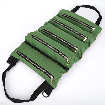 Draagbare Canvas Steeksleutel Gereedschap Roltas Opbergtas Organizer Zakken Etui black