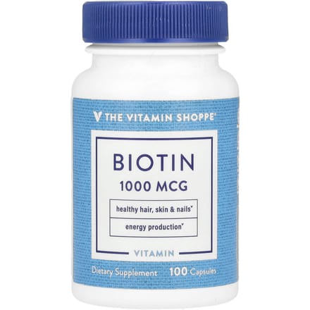 The Vitamin Shoppe, Biotine, 1.000 mcg, 100 capsules