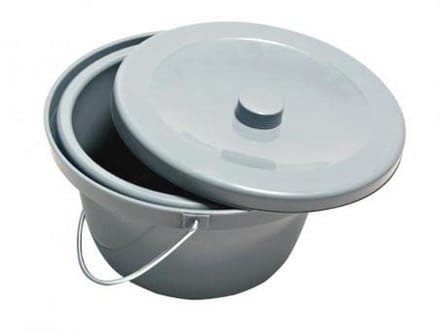 Toiletstoel Emmer met Deksel en Beugel
