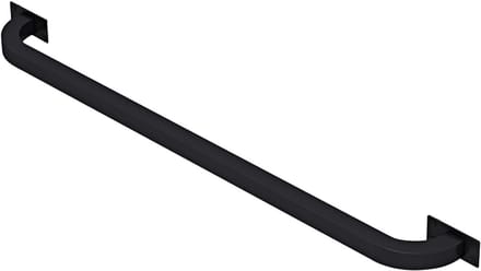 Trapleuning Handgreep - Stevige Leuning - Veiligheid Binnen - Smeedijzeren Constructie - 200cm Lengte - Zwart