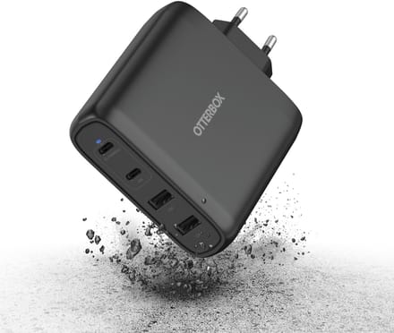 Otterbox GaN 4 x Port Adapter Oplader snellader 2 x USB-C & 2 x USB-A - 100W (EU plug) (20V, 3A)