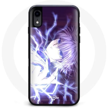 Coque - Maniacase - Iphone XS - Killua Zoldyck - Silicone - Souple noir