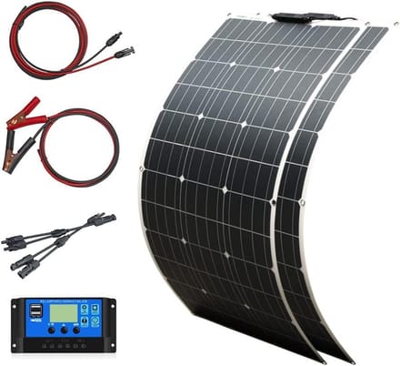 Flexibele Zonnepanelen - Energie Opwekking - Off Grid Laden - Hoge Efficiëntie - 200W Kit