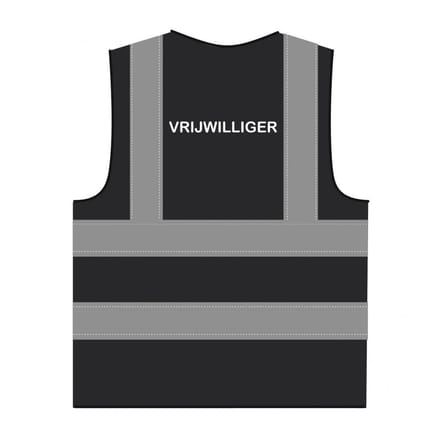 Vrijwilliger hesje RWS zwart