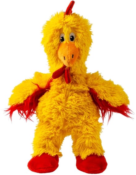 Kong Knots Chicken - Hondenspeelgoed - Geel S