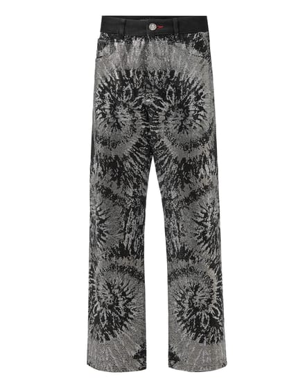 Jeans Met Hoge Taille Tie Dye