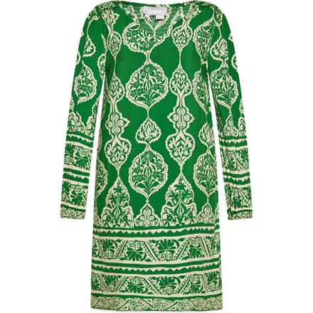 usha Jurk Dames groene crème