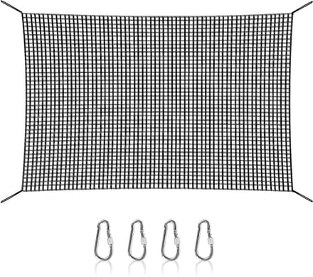 Speeltuin Klimnet - Klimtouw Net - Veilig Spelen - Dubbel Polyester - N.v.t. - Zwart