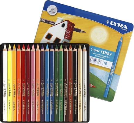 Lyra Super Ferby Lacquered Metal Box 18 pcs