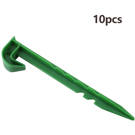 10 stuks Kas Beugel Insectenwerend Net Bevestigingspennen Plastic Palen Vaste Accessoires green