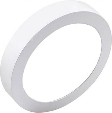 LED Downlight Pro - Aigi - Opbouw Rond 18W - Helder/Koud Wit 6000K - Mat Wit - Ø227mm