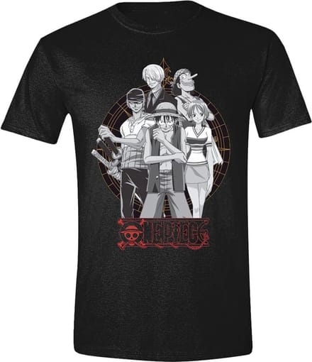 One Piece - Anime T-shirt - One Piece - Group - S tot XXL - zwart