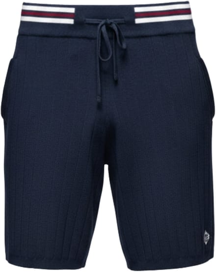 OMBRE Korte Broek - Regular Fit - Viscose - Trekkoord Marine M