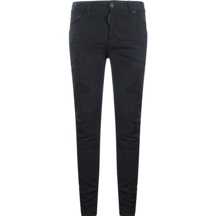 Dsquared2 Cool Guy Jean Zwarte Versterkte Ripped Jeans