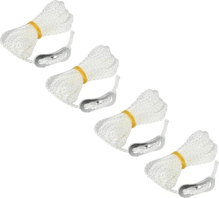 Scheerlijnen - 4x - synthetisch - inclusief klemmen - 2 meter - touw