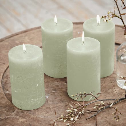 LOBERON Kaars set van 4 Braga salie