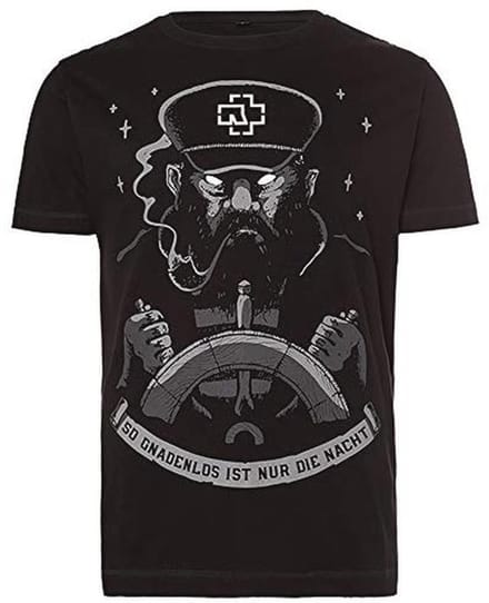 Unisex T-shirt Seemann - Zwart met Multicolor Print