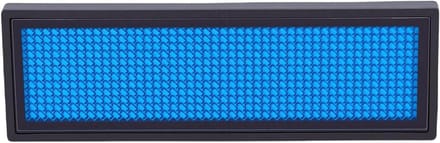 Programmeerbaar LED Bord - Naambadge Scrollend - Berichten Weergeven - Smartphone App Bediening - 12x48 Pixels - Blauw