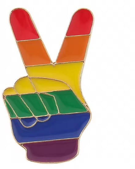 New Age Devi - Pride Broche - Regenboog - LGBTQ+ - Peace - Pin Speld - 1 Stuk