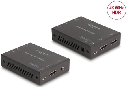 Delock HDMI KVM Extender Set over Cat.6 Cable 4K 60 Hz 70 m
