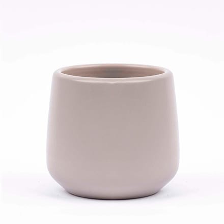 Joey - Mini plantenpot - Grijs mat - Ø 6 cm ↑ 6 cm