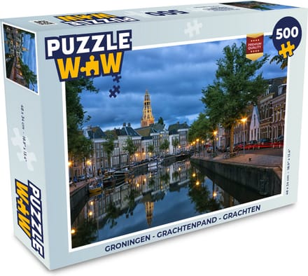 Puzzel Groningen - Grachtenpand - Grachten - Legpuzzel - Puzzel 500 stukjes