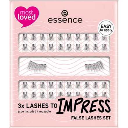 Essence LASHES TO IMPRESS False Lashes Set 01 3 paar