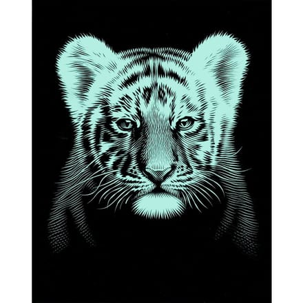 Krasplaat "Baby Tiger"